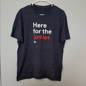 Chick fil a “Here for the Smiles” team member shirt size L